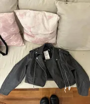 Comprar Campera Biker\u002Feco Cuero Zara Xs H&m Markova Jazmin Chebar
