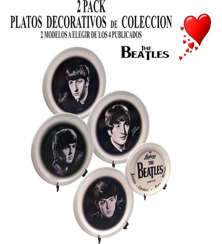 The Beatles Coleccion Platos 2 Pack