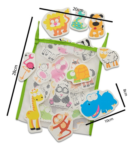 Imagen 4 de 10 de Set 2 Juegos Agua Goma Eva+1 Encastre Madera Didactico Niños