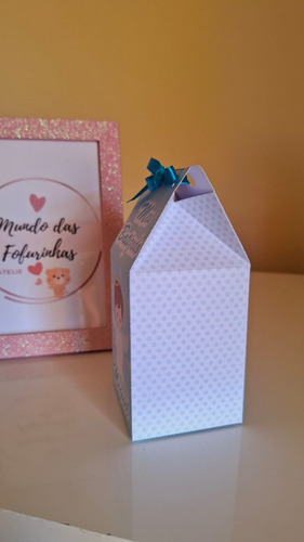 15 Caixinhas Milk Lembrancinha Festa Batizado Personalizada
