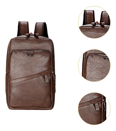 Mochila De Viaje Mochila Informal De Moda Ligera Marrón
