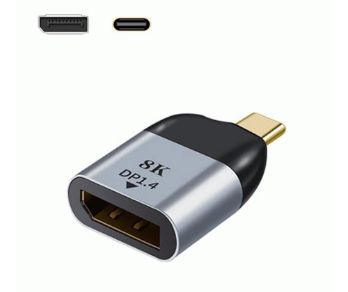 Adaptador Usb C 3.1 A Displayport 1.4 3d Tipo C 8k 60hz/4k