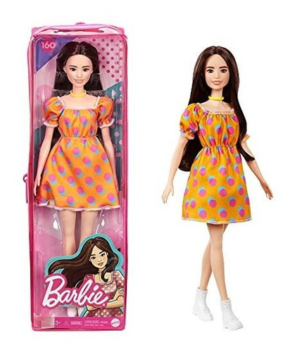 Muñeca Barbie Fashionistas N.° 160 Con Cabello Largo Y Moren