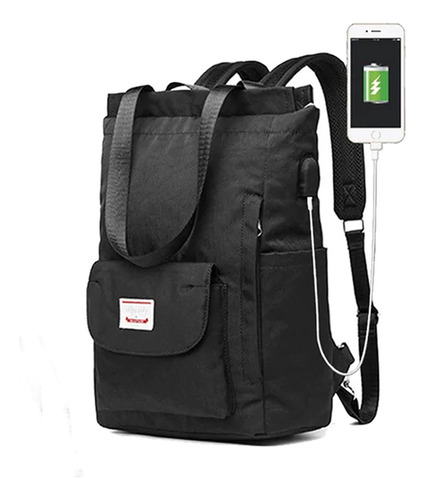 Mochila Impermeable Para Ordenador Portátil Oxford Usb Bp32