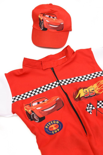 Disfraz Corredor Auto Cars Rayo Mcqueen Verano