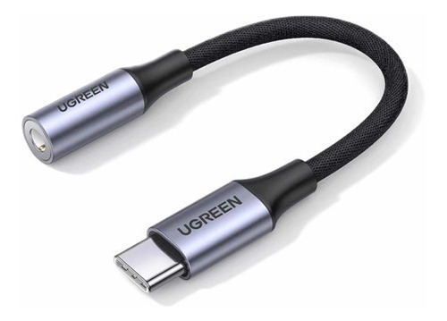 Adaptador Ugreen Usb-c A 3,5mm Con Chip Dac Note 10 iPad Pro Color Plateado