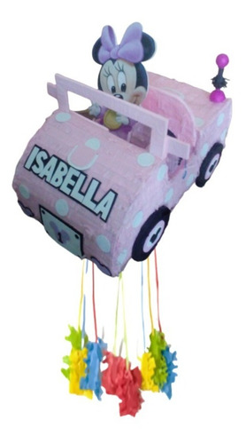 Piñata Carro Minnie Mouse En 3d