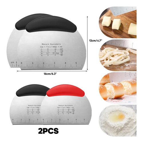 Raspador Y Cortador Masa Multiusos Hecho De Acero Inoxidable