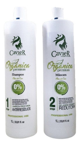 Progressiva Organica Sem Formol 2x1 L Cavier Cosmeticos
