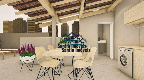 Cobertura Com 2 Dormitórios À Venda, 86 M² Por R$ 320.000,00 - Vila Junqueira - Santo André/sp - Co0461