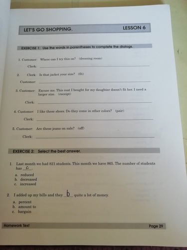 American Language Course Homework Text Volume 4(us) (Usado)