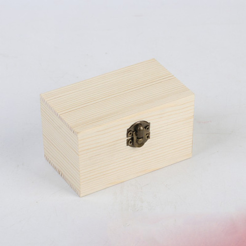 Caja De Almacenamiento Con Solapa De Madera, Escritorio Retr