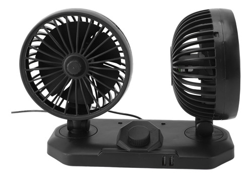 Ventilador De Coche De Doble Cabezal, Potente Refrigeración,