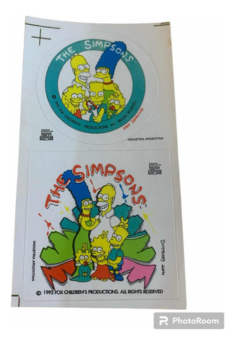 Lote 2 Calcos The Simpsons Años 90