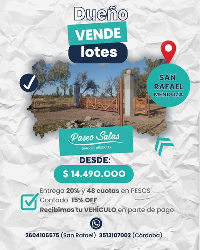 Lotes San Rafael- Paseo Salas Barrio Abierto