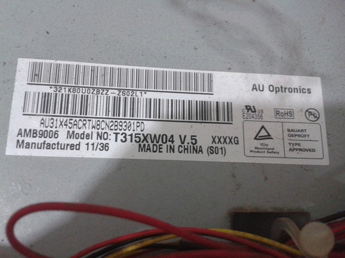 Display P/ Tv H-buster 32d05hd T315xw04 V.5