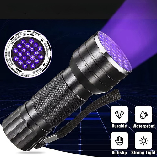 Detector De Lanterna Uv 21led Para Uso De Manchas De Animais