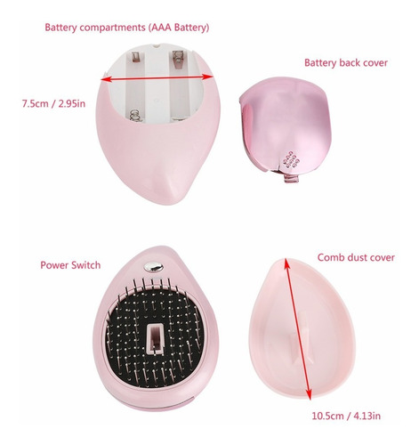 Peine De Magnetic Vibration De Masaje Eléctrico Para Cabello
