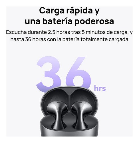 Auriculares Inalámbricos Huawei Freebuds 6 Blanco Bluetooth, Driver Dual, Carga Rápida
