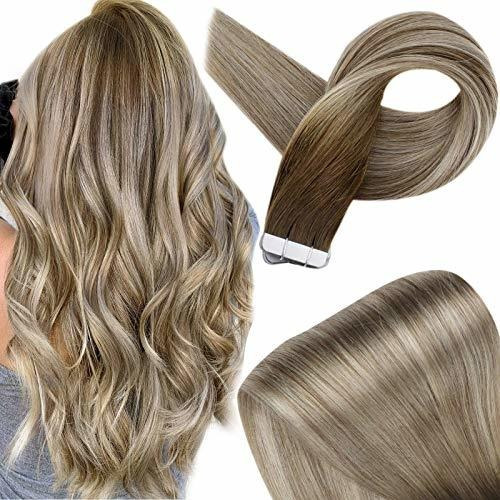 Fshine Rubia Cinta En Ombre Pelo Extensión 20 Pcs Pu Ht3f6