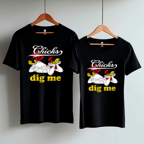 Remera Gallo Claudio Dibus Looney Tunes 100% Algodón Premium