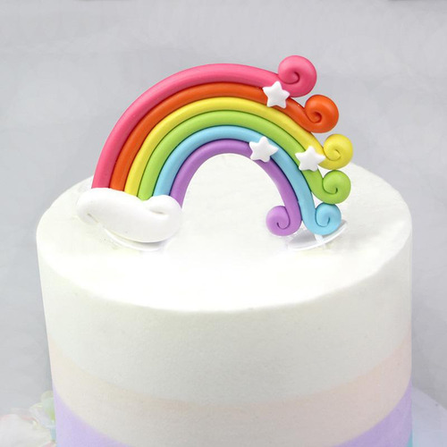 Imagen 8 de 12 de 12 Unids/pack Iris Nube Pastel Toppers Fiesta De Cumpleaños