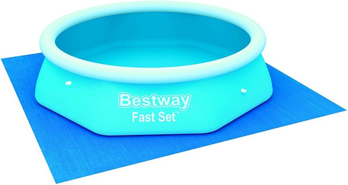 Imagen 6 de 6 de Tapiz Piletas Bestway Para Suelo Protector Lona 488 Cm