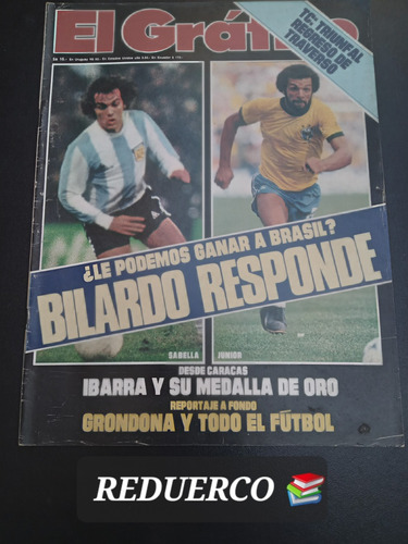 El Gráfico 3333 Bilardo Traverso Grondona 23/8/1983