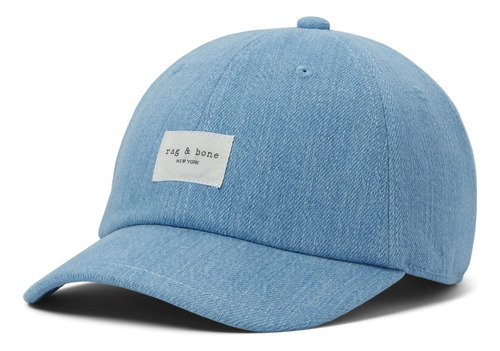 Rag & Bone Addison Denim Gorra De Béisbol Lavado Talla Única