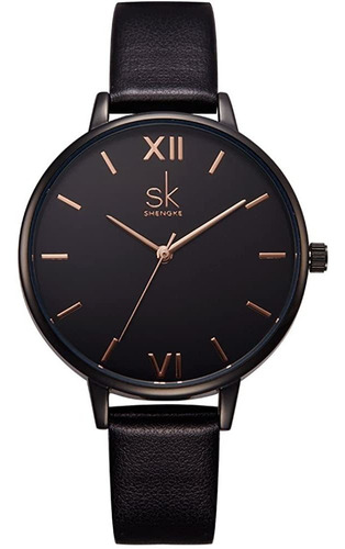 Reloj Mujer Sk Sheng K0039 Cuarzo Pulso Negro Just Watches