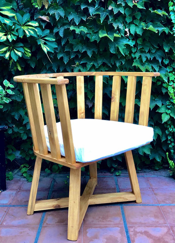 Imagen 4 de 10 de Sillon Gervasoni Apto Jardin Con Almohadon 10cm