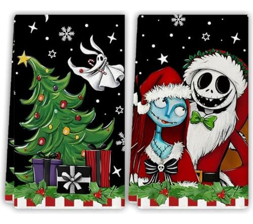 Toallas De Cocina De Navidad Pesadilla Antes De Navidad, Año