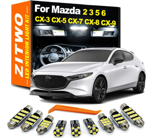 Kit Luces Led Interiores Blancas Para Mazda 2 2015 A 2022