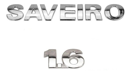 Imagem 2 de 5 de Kit Emblemas Saveiro 1.6 Flex - G4 Geracao 4 - 2006 A 2010