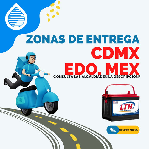 Pila De Carro Lth Modelo L-34-600. Entrega En Tultepec.