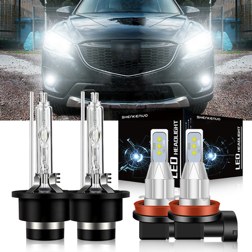 Para Kit De Foco De Xenón H11 D4s 6000k Para Mazda 6 Cx-5