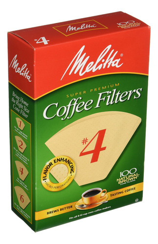 Melitta Filtros De Café Súper Premium, Marrón Natural, N.