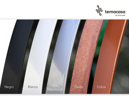 Espejo Redondo Circular 70cm Marco Hierro Oxido Temacasa