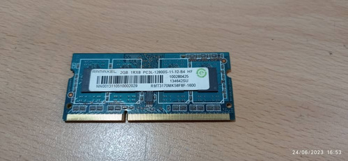 Memoria 2gb 1rx8 Pc3-12800  Laptpp (gab289)