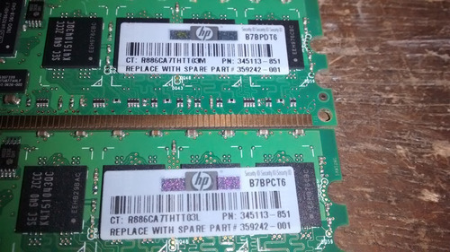Imagem 3 de 4 de Memória M393t2950cz3-ccc 2x1gb 3200r Pn: 345113-851 (1586)