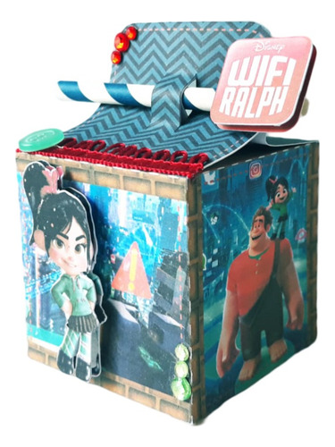 Cajitas Golosineras Vanellope V1 Cuadradas C Sorbete
