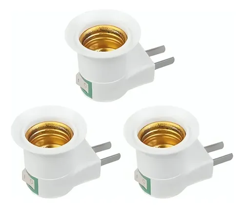 Adaptador Portalámparas Con Interruptor On/off Pack X3
