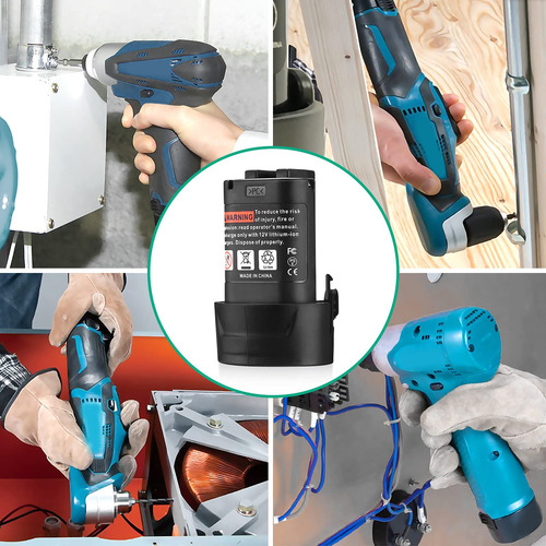 Paquete De 2 Baterías 10,8 V 3600 Mah Compatibles Makita