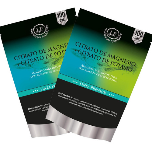 2 Citrato Magnesio + Citrato Potasio Polvo 100 Grs - Premium