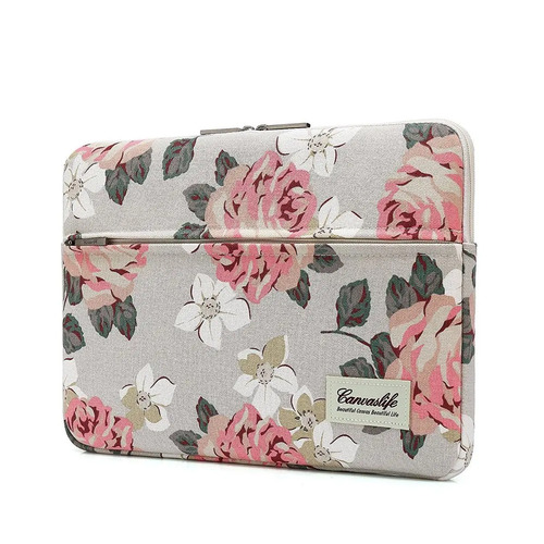 Funda Para Laptop 13 Gris Canvaslife Rosas Flores Para Mujer | Envío gratis