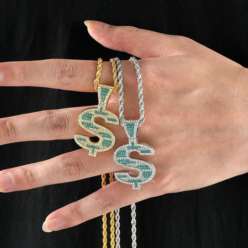 2 Trendy And Personalized Alloy Necklace With Diamonds