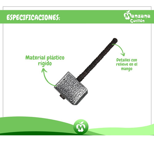 10 Martillos Mjolnir Juguete Mazo Martillo De Thor Disfraz