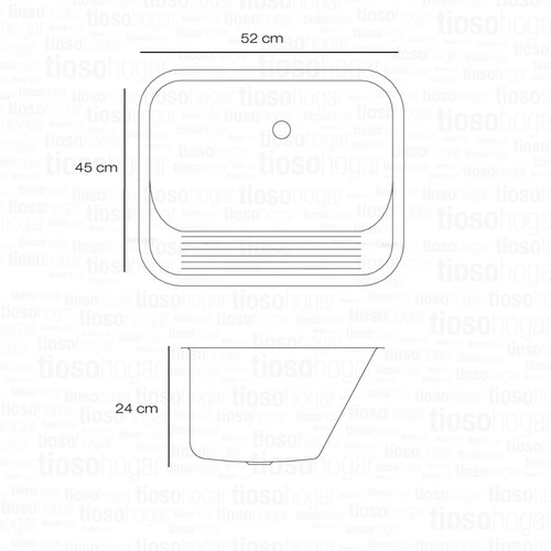Pileta Para Lavadero Fibra De Vidrio Sin Mesada Sin Interes