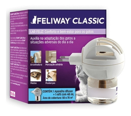 Feliway Classic Ambientador - Ceva (difusor + Refil 48 Ml)