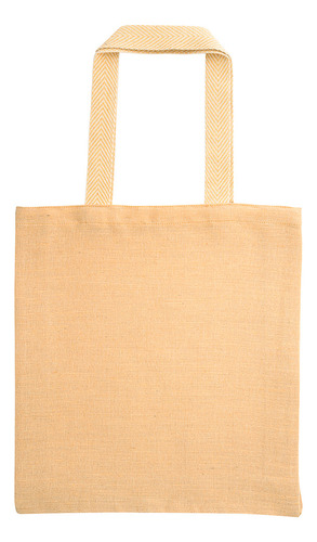 Sacola Ecobag 37x41cm Juco Com Bolso Interno Saunter Topget Cor Palha